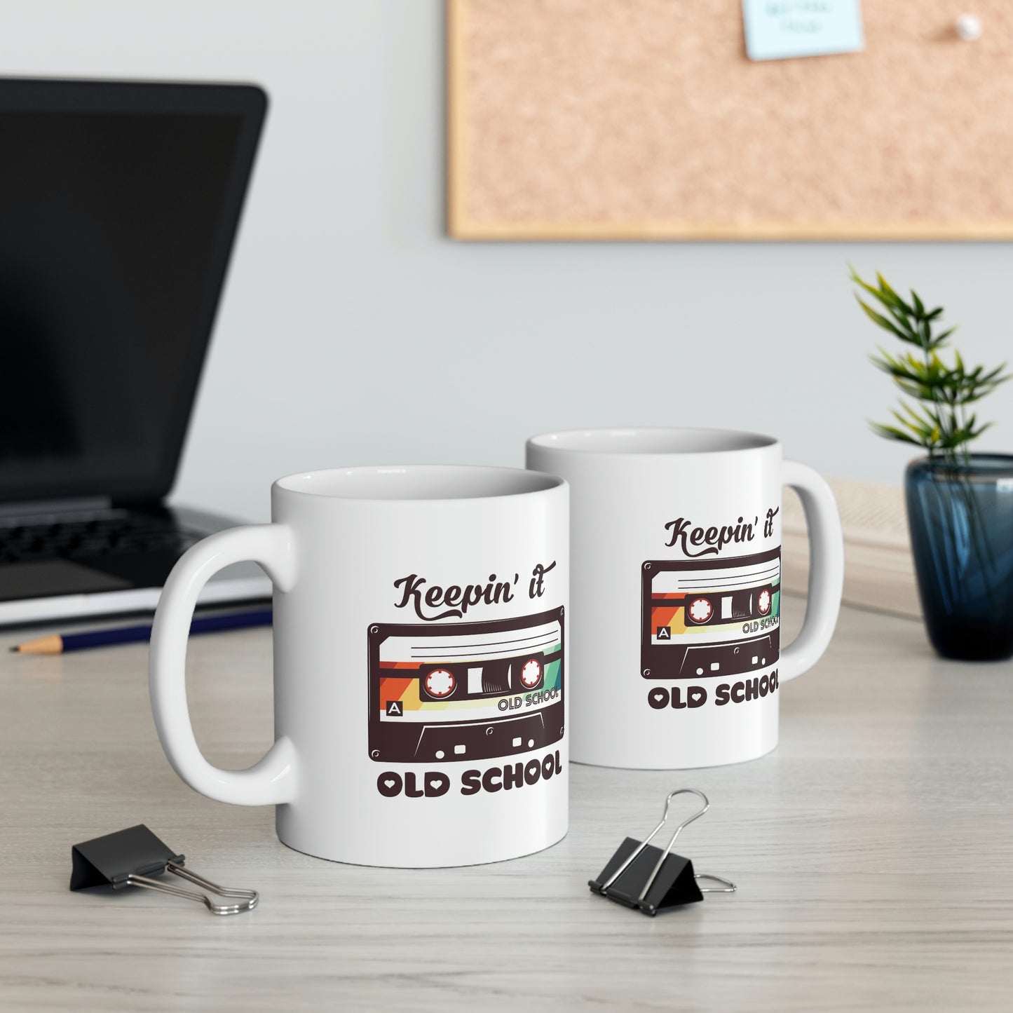 Keepin' It Old School Ceramic Coffee Mug 11oz